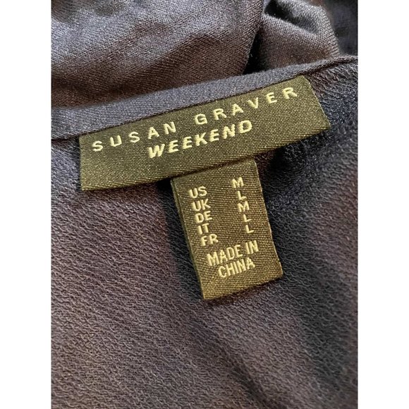 Susan Graver Weekend Regular Jersey Knit Relaxed Cardigan MEDIUM (909) - Picture 6 of 8